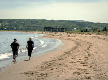 Balade sur la plage de Haldimand