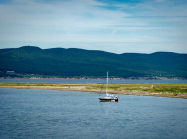 La navigation dans la baie de Gaspé