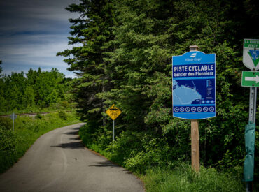 La piste cyclable le Sentier des pionniers