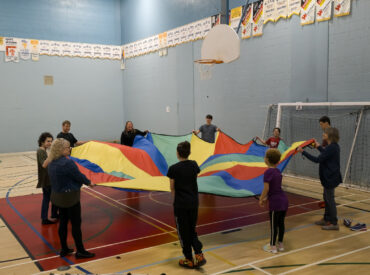 Le gymnase de l’École secondaire C.-E.-Pouliot de Gaspé