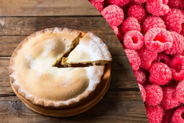 Tarte au sucre et aux framboises